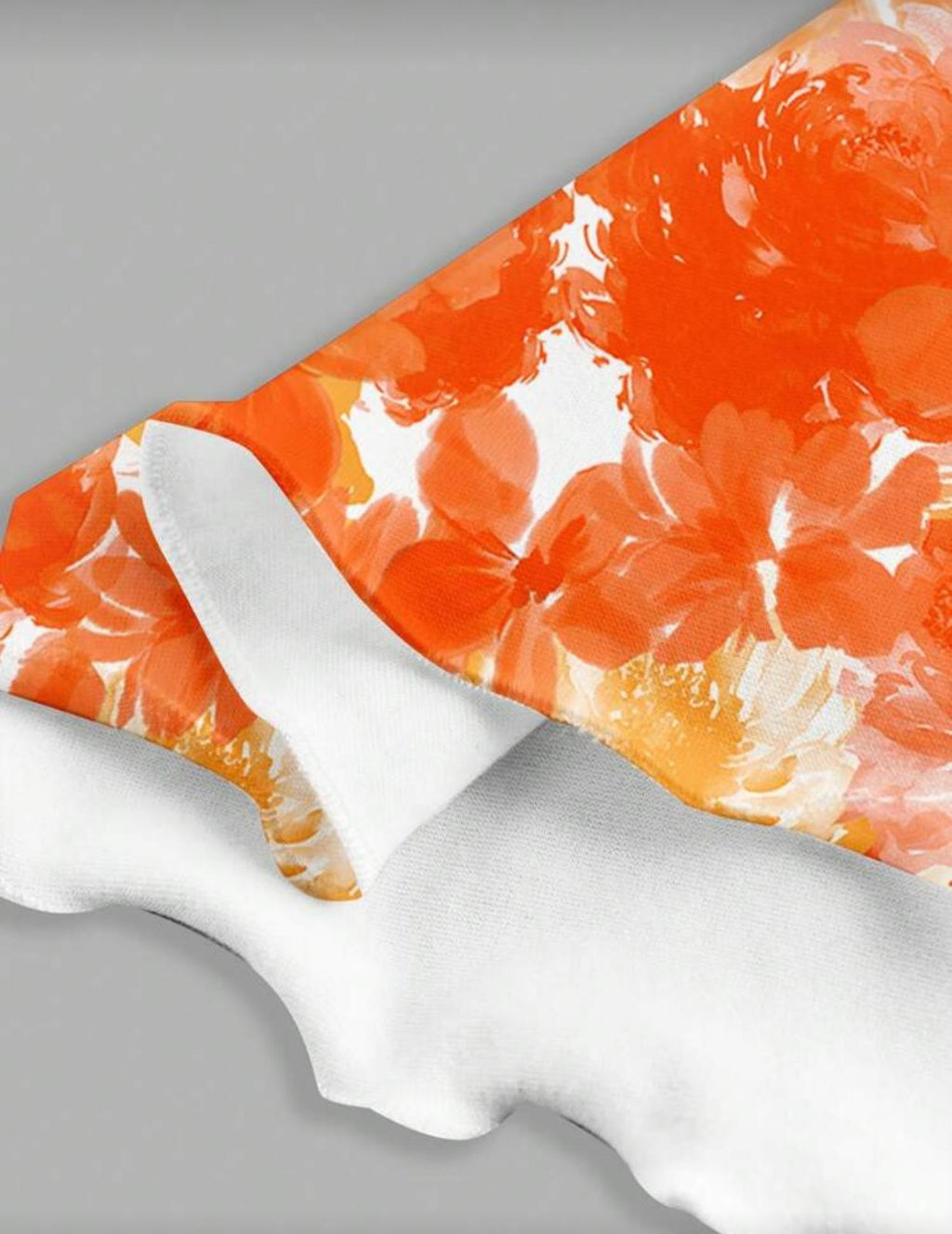 Floral Orange Summer Dress