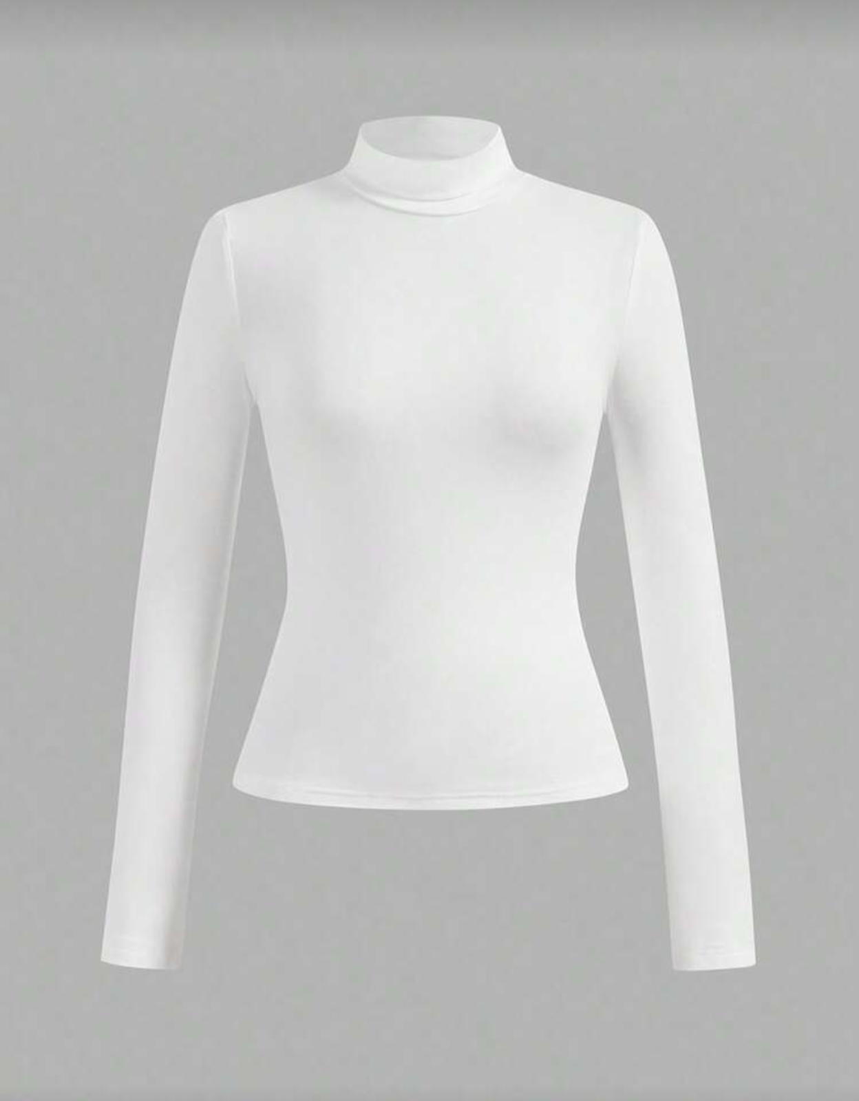 Slim Fit Long Sleeve Mock Neck Top