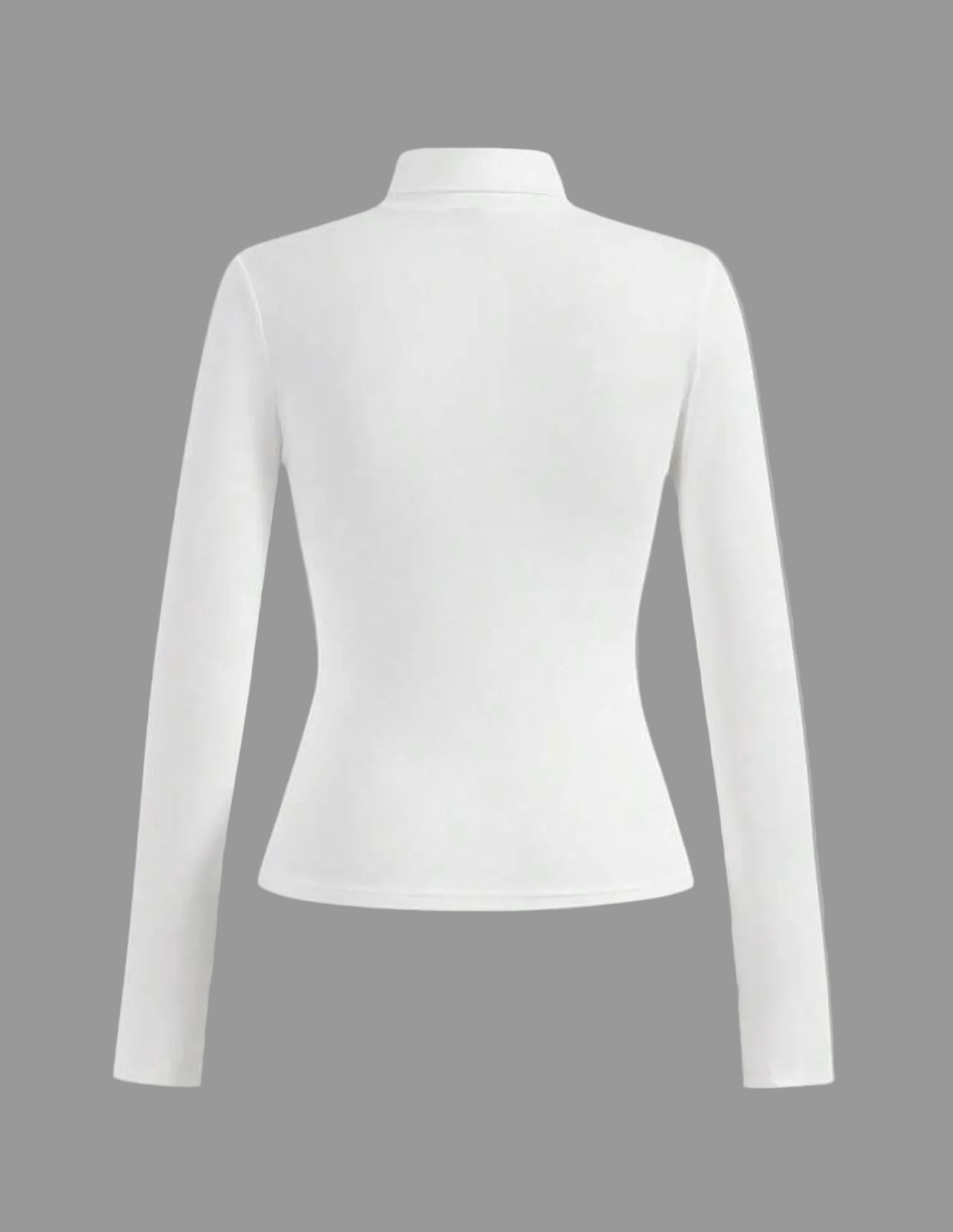 Slim Fit Long Sleeve Mock Neck Top